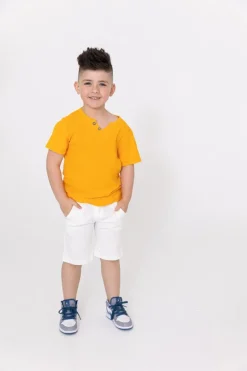 Enfant t-shirt effet lin
