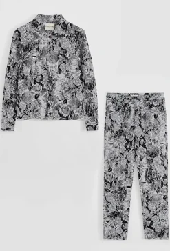 Ensemble à motif fleurie