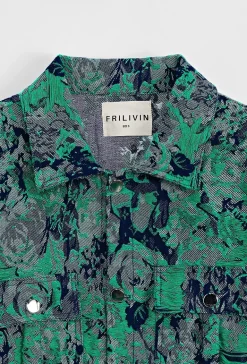 Ensemble à motif fleurie