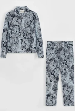 Ensemble à motif fleurie