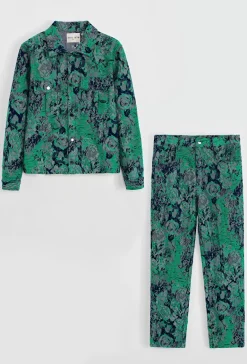 Ensemble à motif fleurie