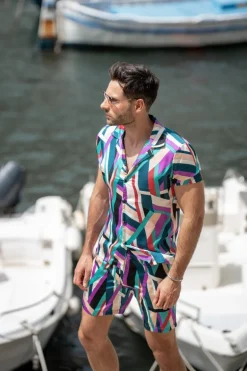 Ensemble à motif géométrique