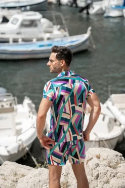 Ensemble à motif géométrique