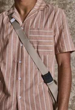 Ensemble à rayures chemise manches courtes short