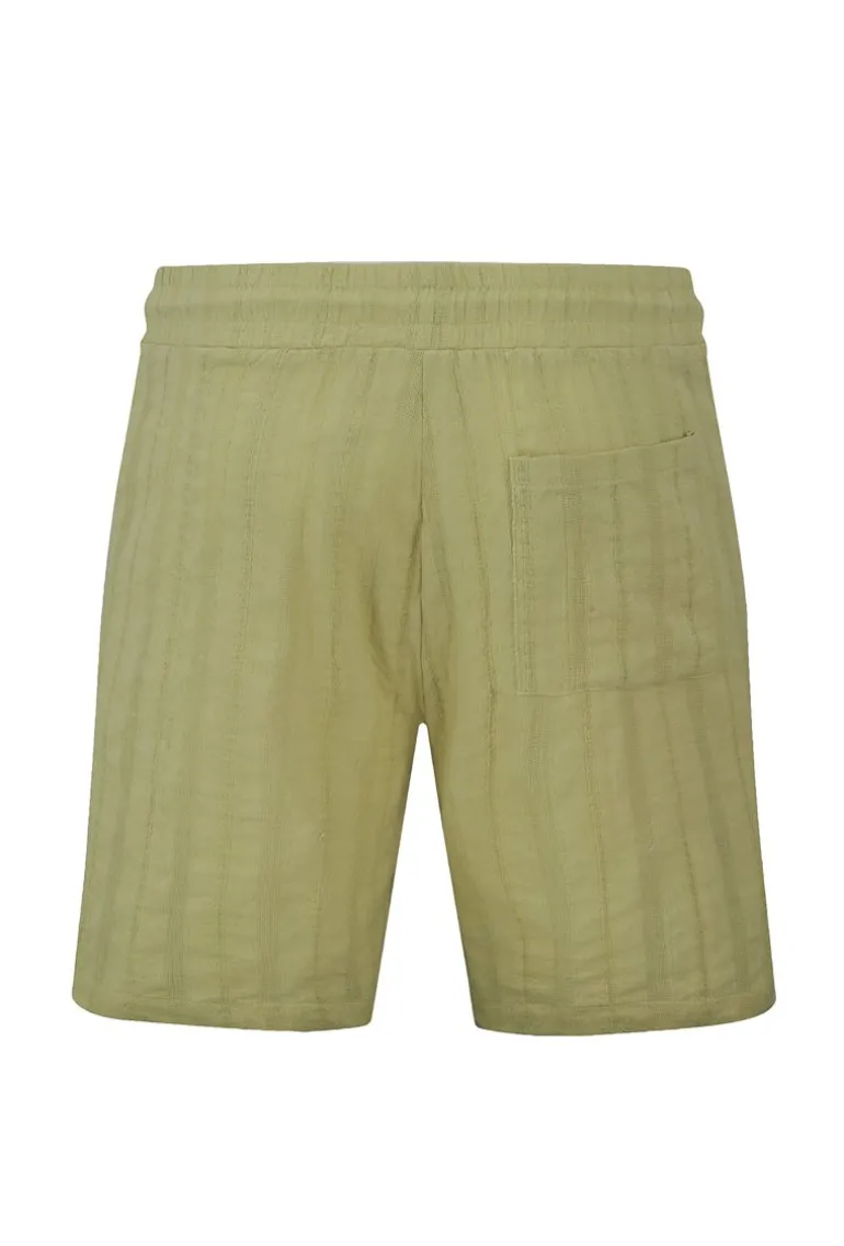 Ensemble à rayures chemise manches courtes short