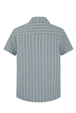 Ensemble à rayures chemise manches courtes short