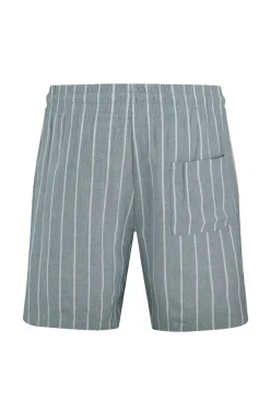 Ensemble à rayures chemise manches courtes short