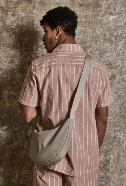Ensemble à rayures chemise manches courtes short