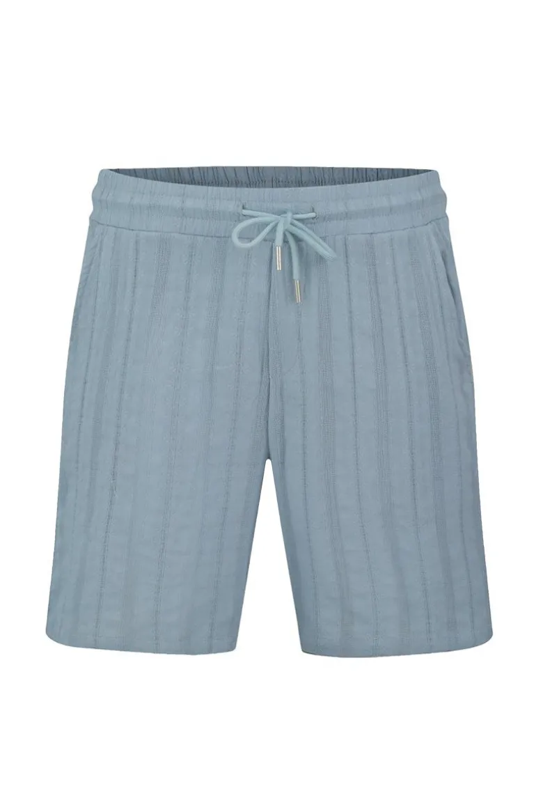 Ensemble à rayures chemise manches courtes short