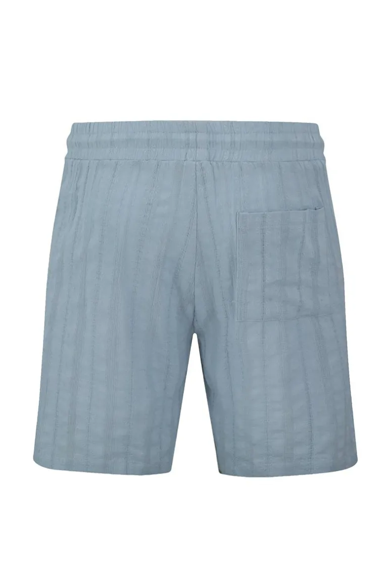Ensemble à rayures chemise manches courtes short