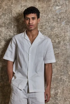 Ensemble à rayures uni chemise manches courtes short