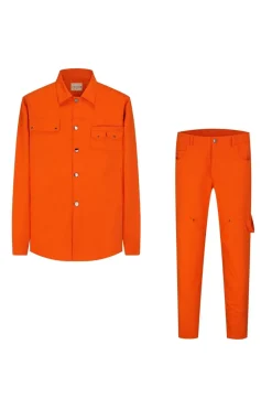 Ensemble chemise et pantalon boutonné