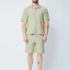 Ensemble chemise et short unis