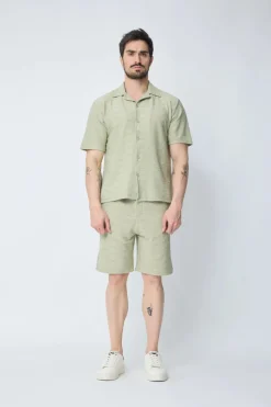 Ensemble chemise et short unis