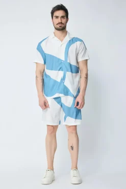 Ensemble chemise et short à motif