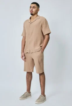Ensemble chemise et short casual gaze de