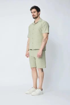 Ensemble chemise et short unis