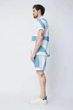 Ensemble chemise et short à motif