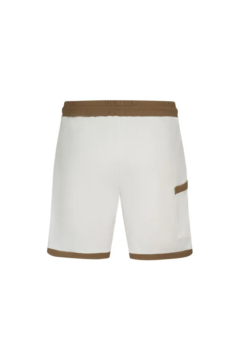 Ensemble chemise et short piqué color block