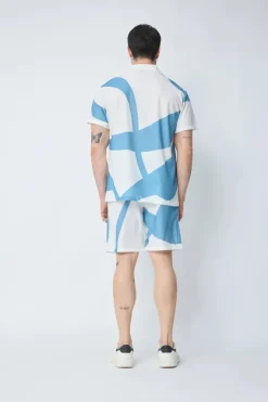 Ensemble chemise et short à motif