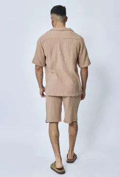 Ensemble chemise et short casual gaze de