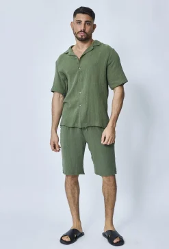 Ensemble chemise et short casual gaze de