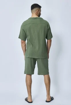 Ensemble chemise et short casual gaze de