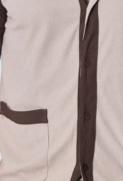 Ensemble chemise et short piqué color block