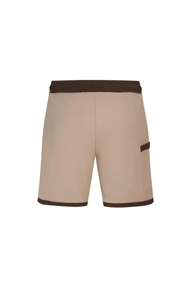 Ensemble chemise et short piqué color block