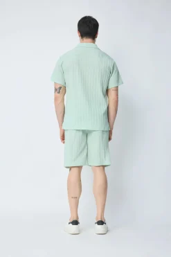 Ensemble chemise et short uni