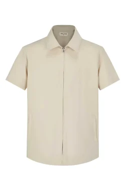 Ensemble chemise et shorts zippé moderne