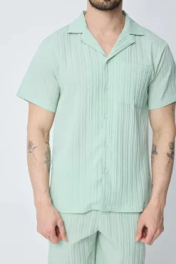 Ensemble chemise et short uni