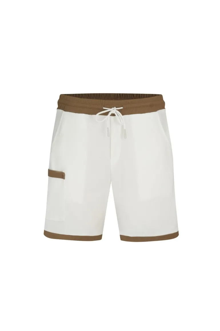 Ensemble chemise et short piqué color block