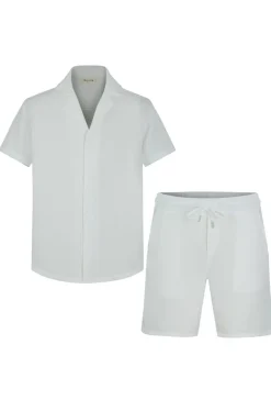 Ensemble chemise manches courtes short