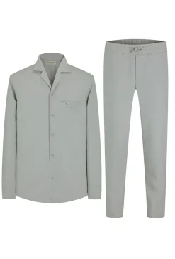 Ensemble chemise manches longues pantalon