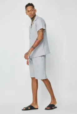 Ensemble chemise manches courtes short