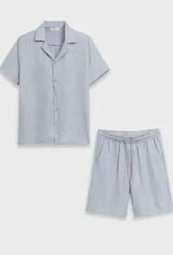 Ensemble chemise manches courtes short