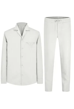 Ensemble chemise manches longues pantalon