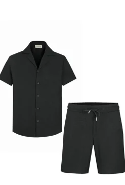 Ensemble chemise manches courtes short