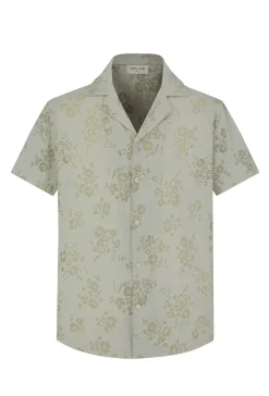 Ensemble chemise manches courtes short fleuris