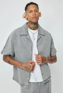Ensemble chemise oversize à manches courtes avec pantalon oversize
