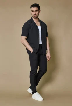 Ensemble chemise pantalon uni