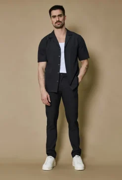 Ensemble chemise pantalon uni