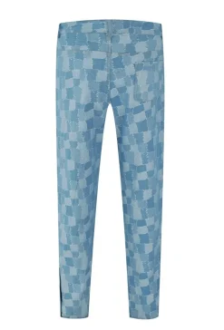 Ensemble chemise pantalon assorti avec un motif de carrés