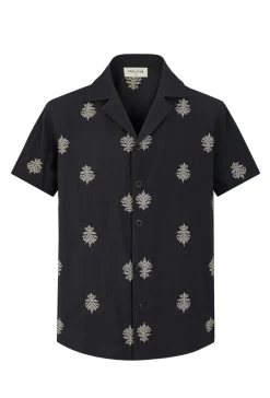 Ensemble chemise pantalon décontractée à motifs