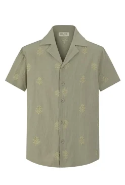Ensemble chemise pantalon décontractée à motifs