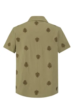 Ensemble chemise pantalon décontractée à motifs