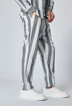 Ensemble chemise pantalon à rayures