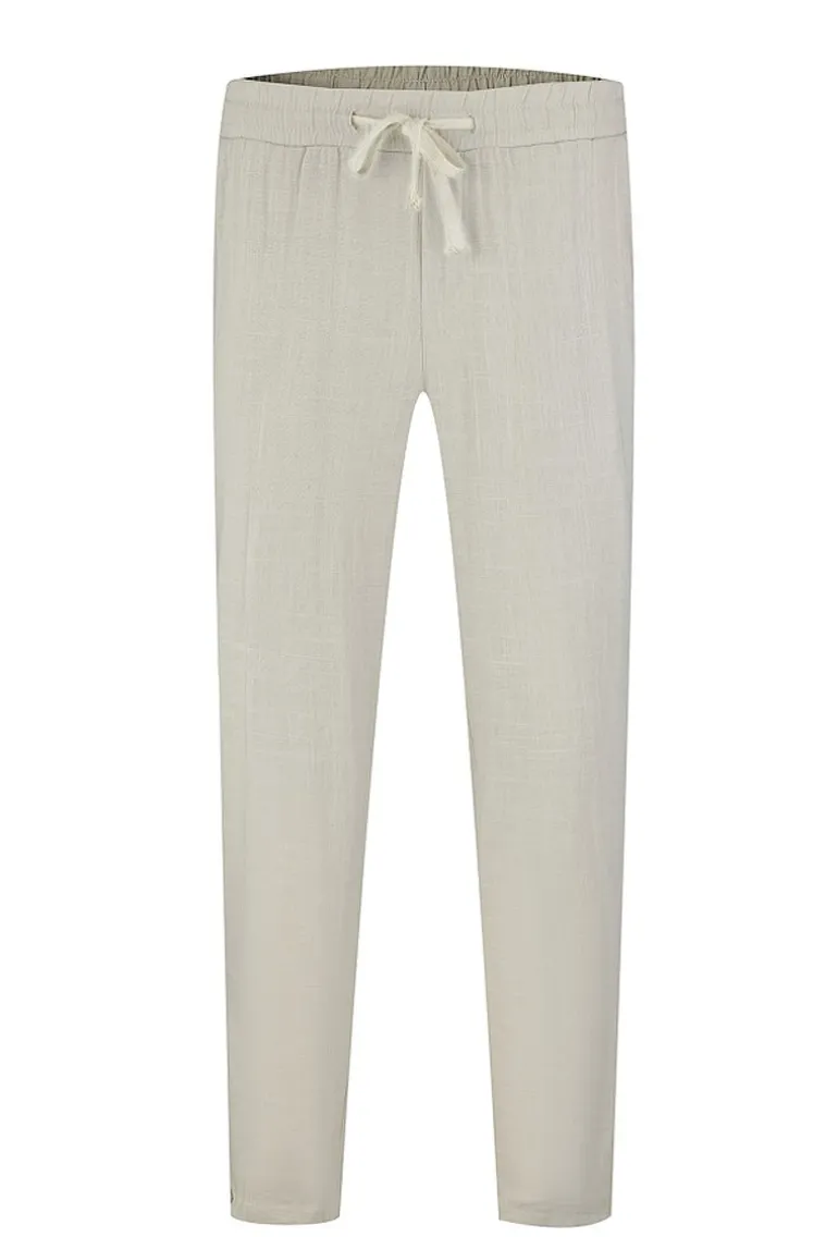 Ensemble chemise pantalon bicolore décontractée