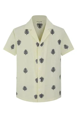 Ensemble chemise pantalon décontractée à motifs